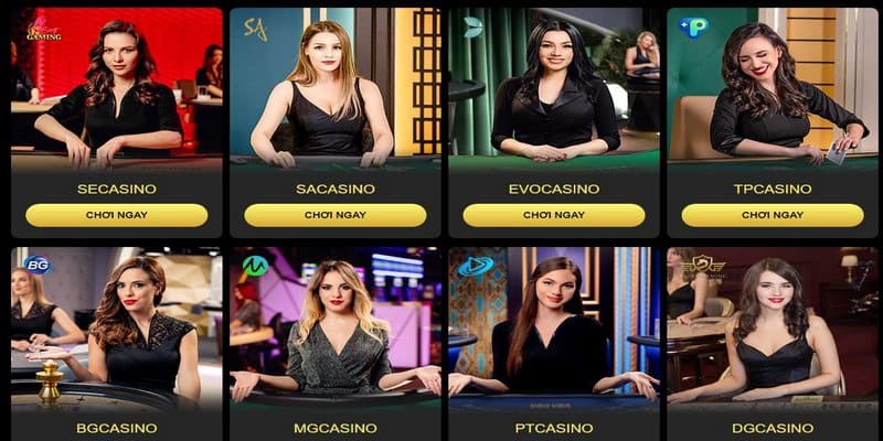 Sảnh cược Evo tại danh mục casino online win55